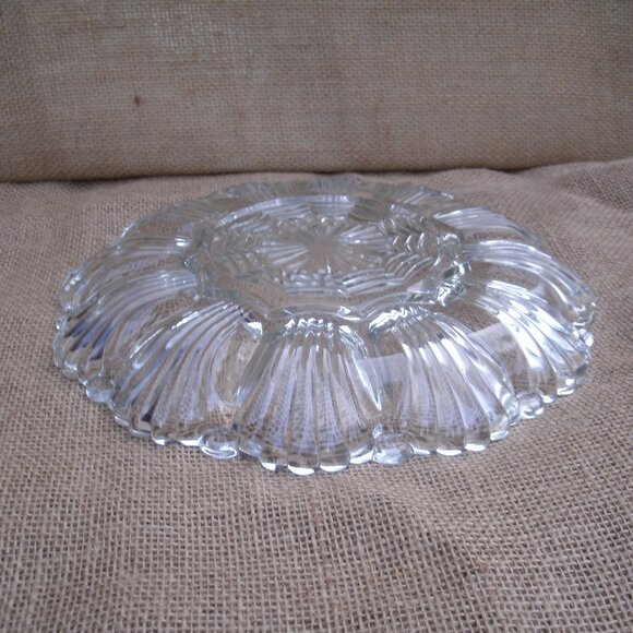 Vintage Anchor Hocking Deviled Egg Glass Tray - Picture 6 of 16